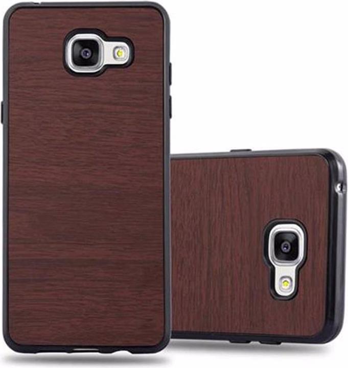 Actual product image Cadorabo TPU Wooden Cover (Samsung Galaxy A3 (2016))