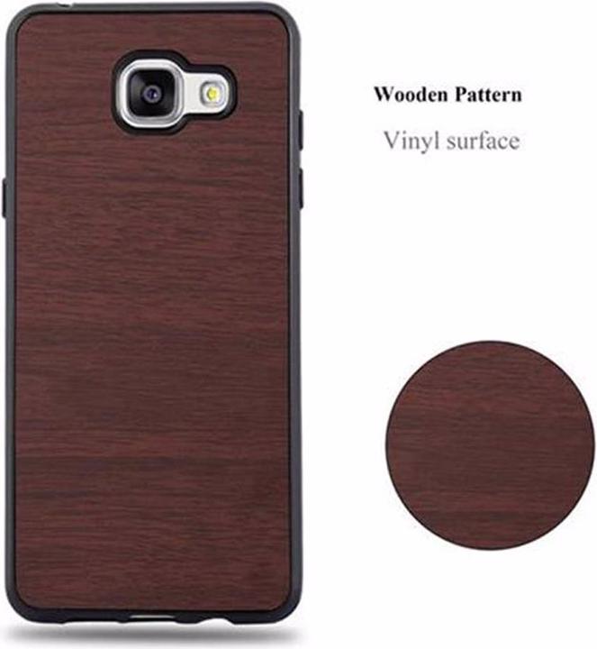 Actual product image Cadorabo TPU Wooden Cover (Samsung Galaxy A3 (2016))