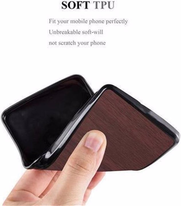 Produktbild Cadorabo TPU Wooden Cover (Samsung Galaxy J1 (2016))