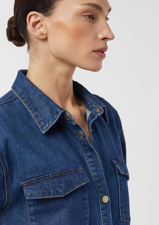 Image du produit Comma Kleid Kurzes Jeans Hemdblusenkleid (36)
