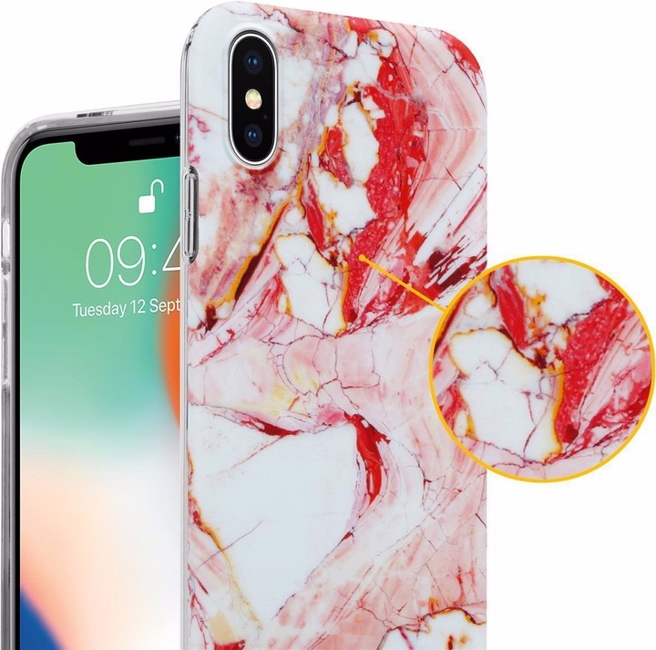 Produktbild Cadorabo IMD TPU Bunter Marmor Cover (Apple iPhone X)