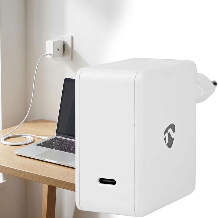 Produktbild Nedis Netzladegerät 100 W GaN Schnellladefunktion 3.0 5.0 A A - Anzahl der Ausgänge: 1, USB-C™, Auto (100 W, 1 Port)