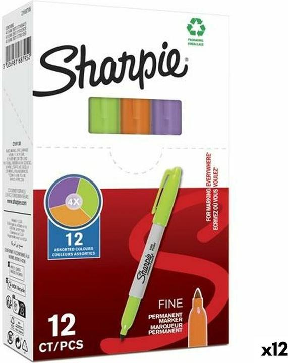 Produktbild Sharpie Permanentmarker Fein Rundspitze F 12er Schachtel (12x)