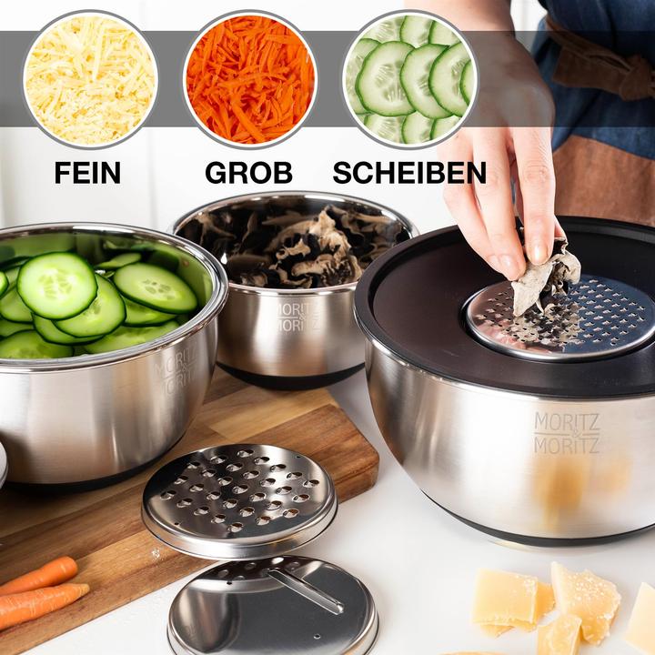 Immagine prodotto Moritz & Moritz Set di ciotole in acciaio inox (6 x)
