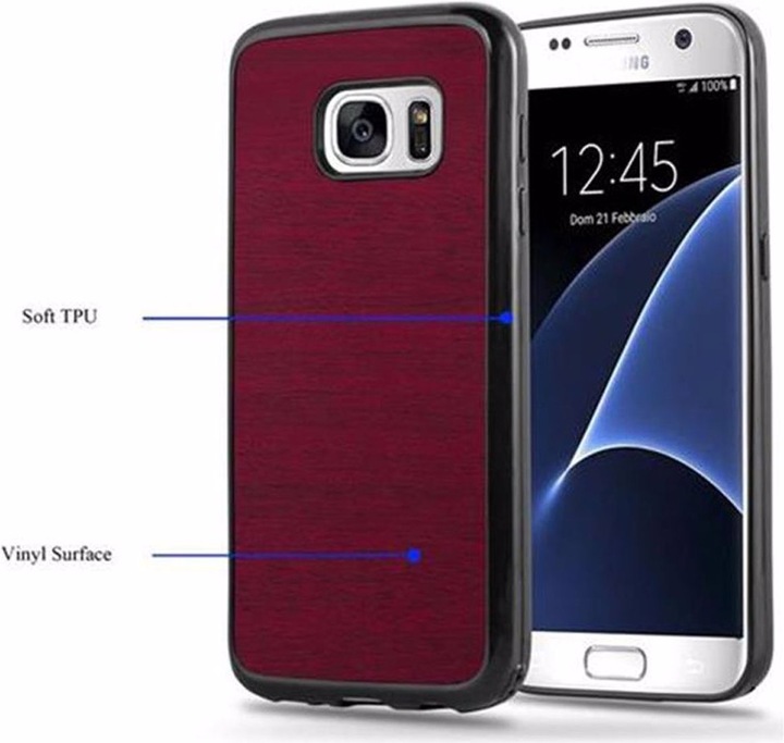 Produktbild Cadorabo TPU Wooden Cover (Samsung Galaxy S7)