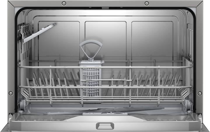 Image du produit Bosch Hausgeräte Série 2, Lave-vaisselle compact pose libre, 55 cm, Acier brossé anti-traces de doigts, SKS2IT