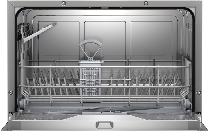 Produktbild Bosch Hausgeräte Serie 2, Freistehender Kompakt-Geschirrspüler, 55 cm, Gebürsteter Stahl mit Anti-Fingerprint, SKS2IT