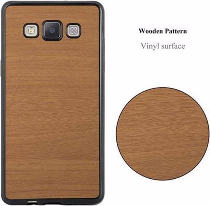 Actual product image Cadorabo TPU Wooden Cover (Samsung Galaxy J5 (2015))
