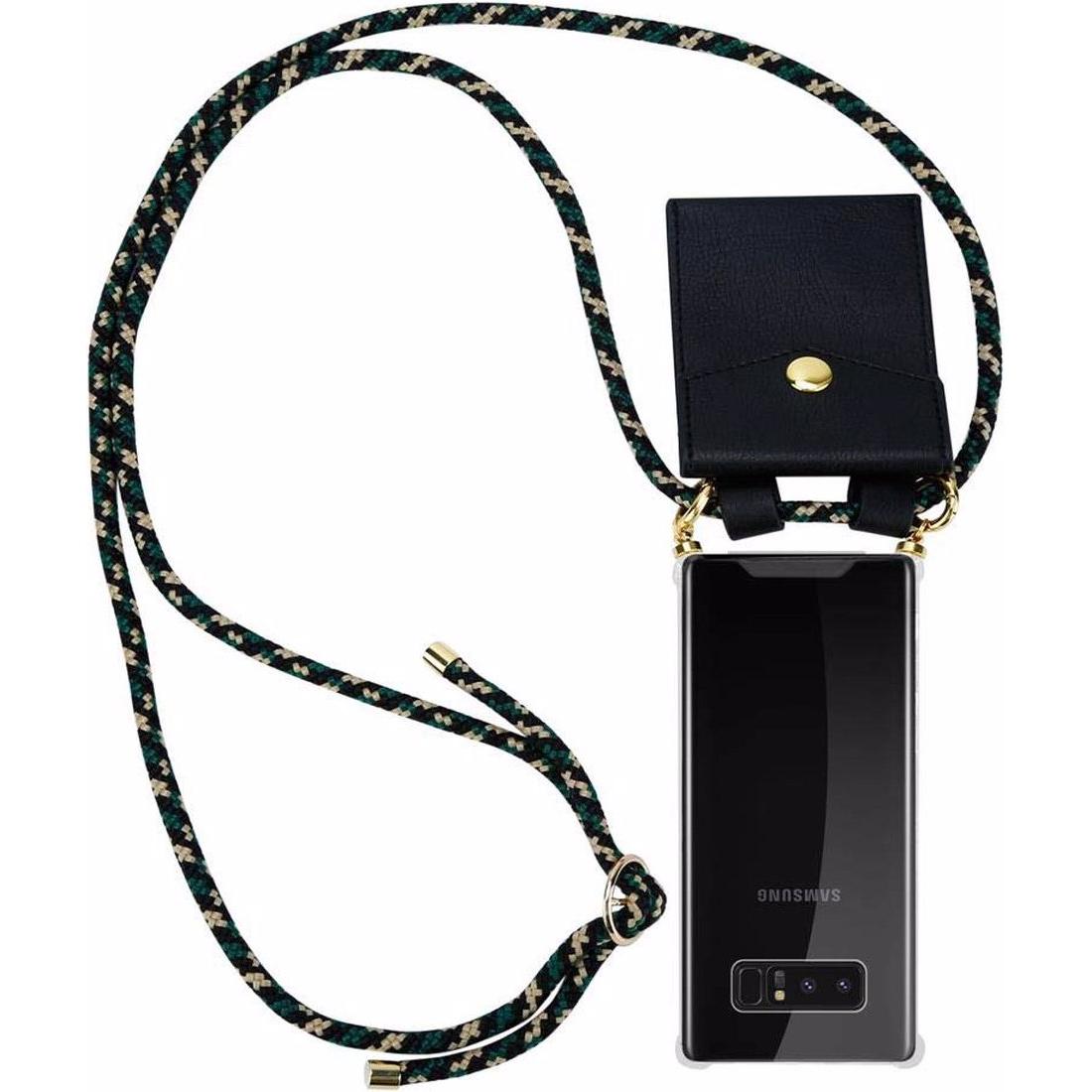 Cadorabo TPU Handy Kette GOLD Cover, Handykette, Braun