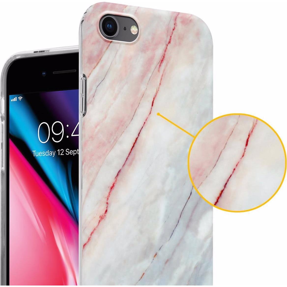 Thumbnail - Cadorabo IMD TPU Bunter Marmor Cover (Apple iPhone 7, Apple iPhone SE (2nd Gen)), Smartphone Hülle, Rosa