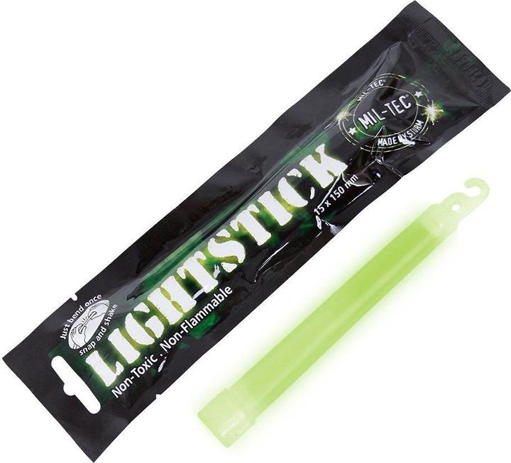 Produktbild Mil-tec Leuchtstab Grün 15cm (1 Stück)