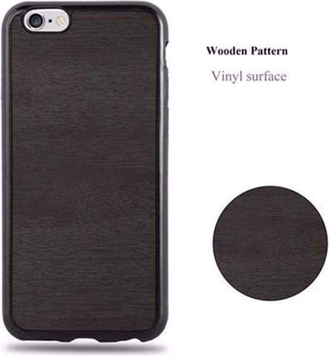 Actual product image Cadorabo TPU Wooden Cover (Apple iPhone 6)