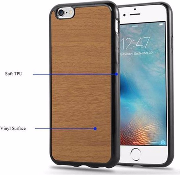 Produktbild Cadorabo TPU Wooden Cover (Apple iPhone 6)