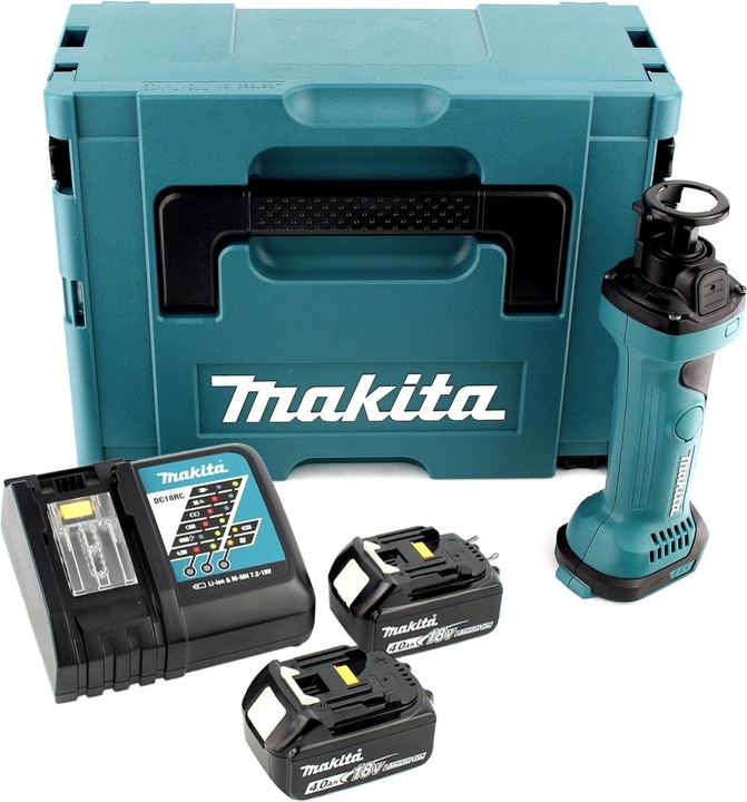 Immagine prodotto Makita DCO 180 RMJ Rifilatore per cartongesso a batteria 18 V in valigetta Makpac + 2x Batterie 4,0