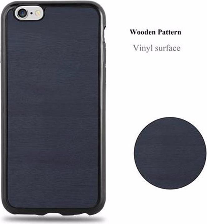 Actual product image Cadorabo TPU Wooden Cover (Apple iPhone 6)