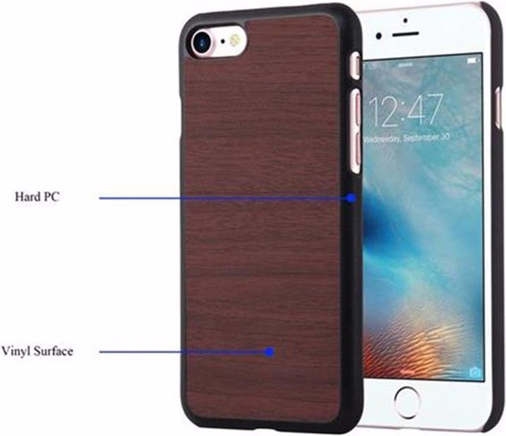 Actual product image Cadorabo TPU Wooden Cover (Apple iPhone 7, Apple iPhone SE (2nd Gen))