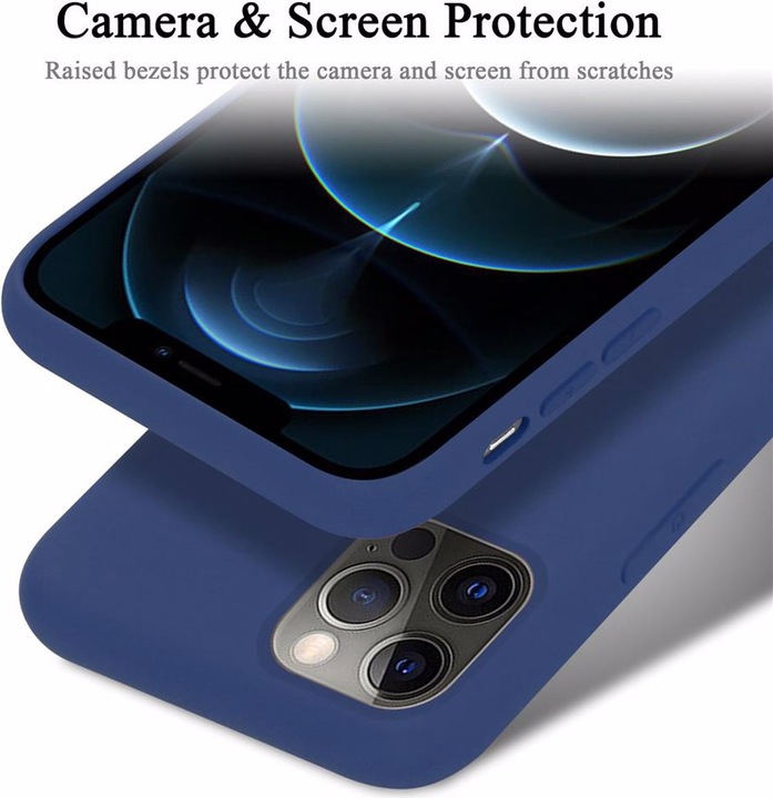 Actual product image Cadorabo TPU Liquid Silicone Case Cover (Apple iPhone 12 Pro Max)