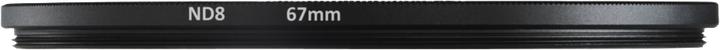 Image du produit Hama Jeu de filtres gris ND8, ND64, ND1004 (67 mm, Filtre gris neutre)