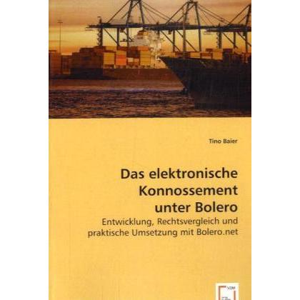 Das elektronische Konnossement unter Bolero, Fachbücher
