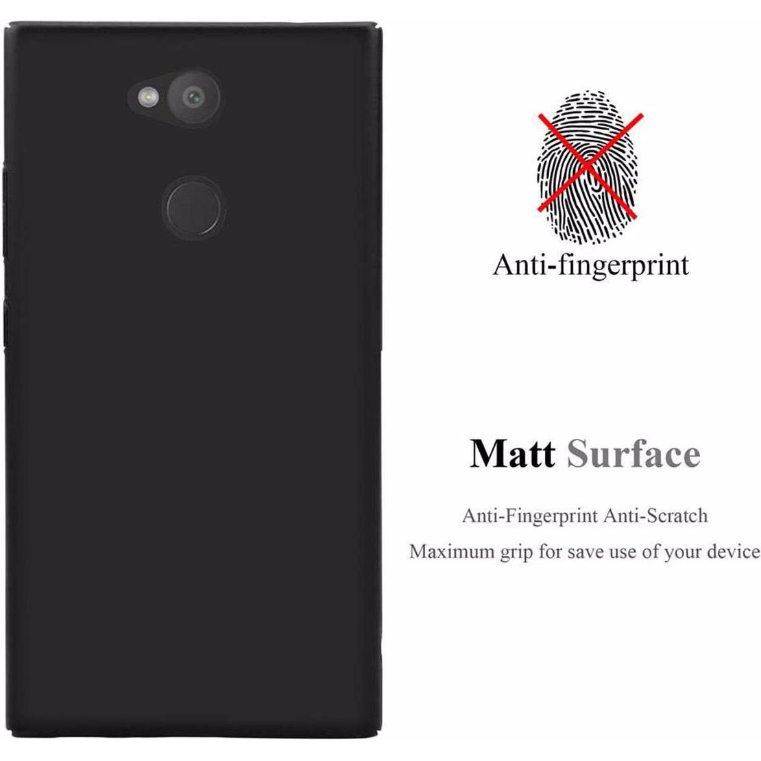 Thumbnail - Cadorabo Hard Cover Matt Metall Cover (Sony Xperia L2), Smartphone Hülle, Schwarz