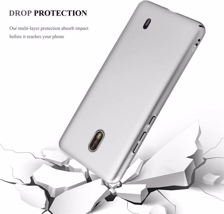 Actual product image Cadorabo Hard Cover Matt Metal Cover (Nokia 1)