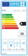Energie-Label Miele DAH 1650 Active (Wandhaube)