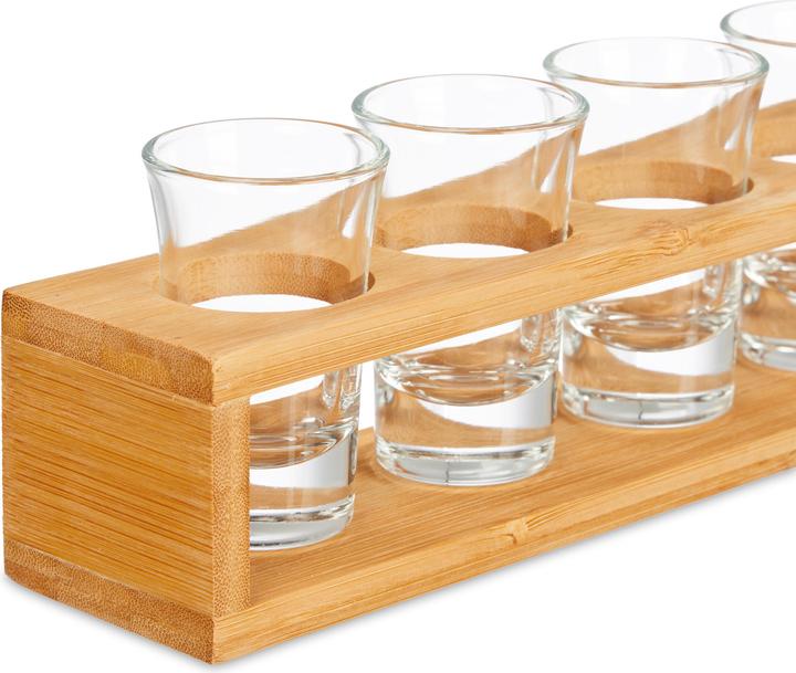 Produktbild Relaxdays Schnapsbrett (0.40 dl, 1 x, Schnapsgläser + Shotgläser)