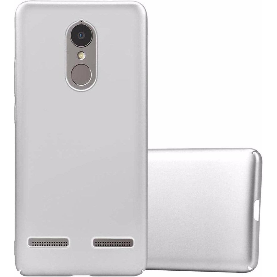 Cadorabo Hard Cover Matt Metall Cover (Lenovo K6 Power, lg K6), Smartphone Hülle, Silber