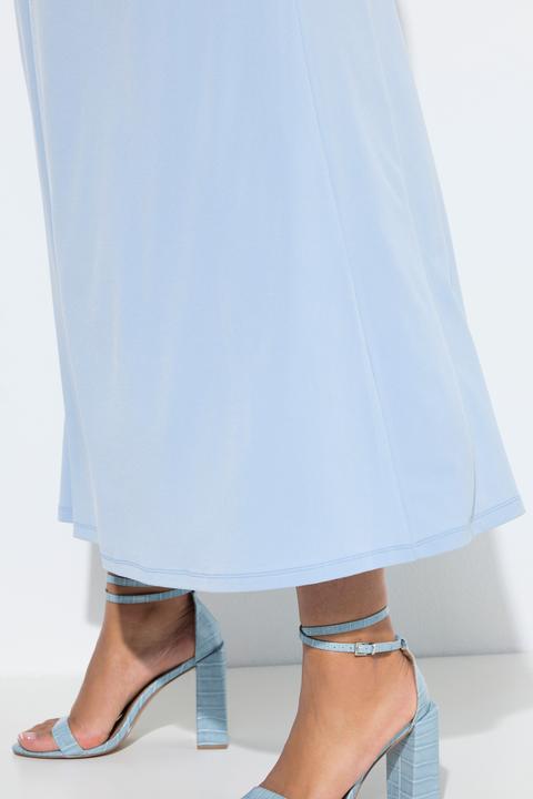 Produktbild Ulla Popken Jersey-Maxikleid, ärmellos, Drapierung (48)