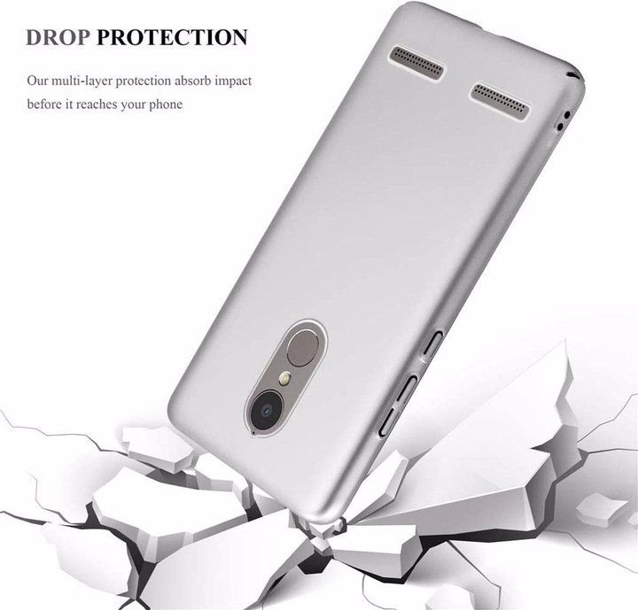 Actual product image Cadorabo Hard Cover Matte Metal Cover (Lenovo K6 Power, lg K6)