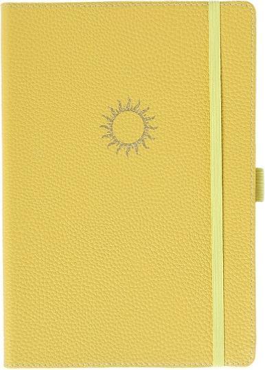 Artebene MAJOIE Schreibbuch "Sonne" Slim Line in Leder-Optik DIN A5 (A5, Gepunktet, Weicher Einband)