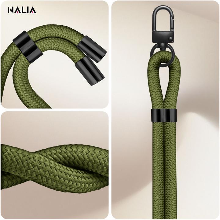 Image du produit Nalia HoldMe Lanyard Handykette - Universal Trageband für Smartphones - Verstellbar, Soft & Elastisch