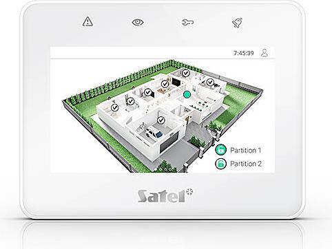 Produktbild Satel INT-TSG2-W touch control panel (4.3") pixels