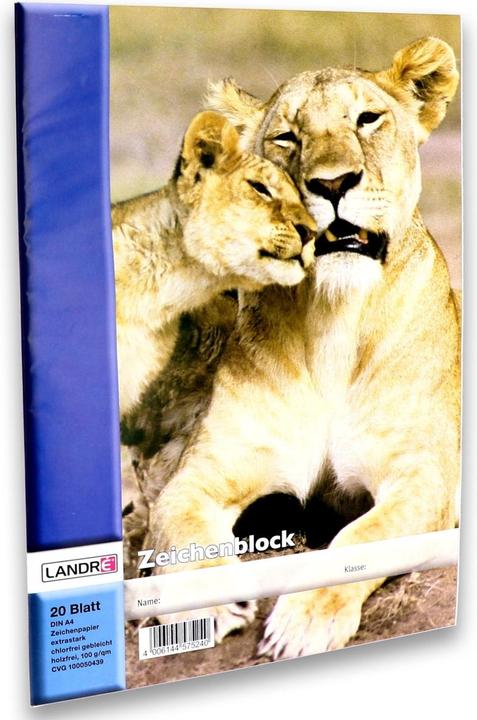 Image du produit Landré Bloc à dessin DIN A4 (A4, Blanc)