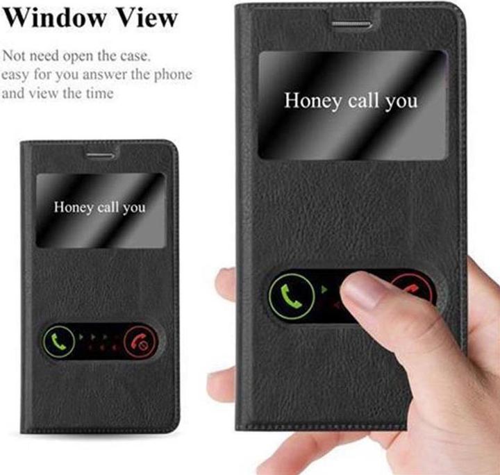 Actual product image Cadorabo Book with View double window cover (Samsung Galaxy Note 3)