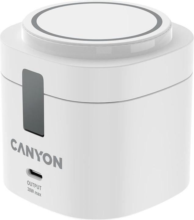 Canyon Stacja ładująca 4w1 bezprzew. 30W z ładowarką 65W biała (30 W)