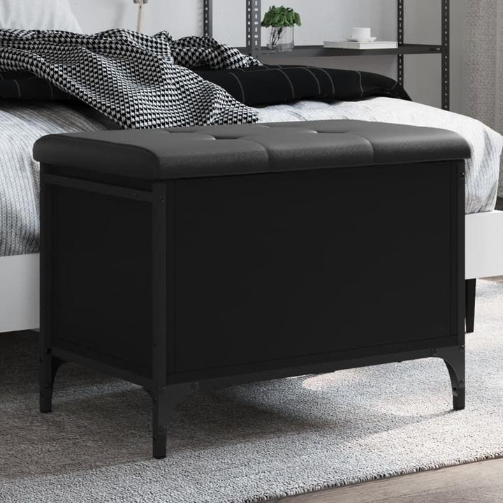 Produktbild VidaXL Sitzbank mit Stauraum Schwarz 62x42x45 cm (42 cm)
