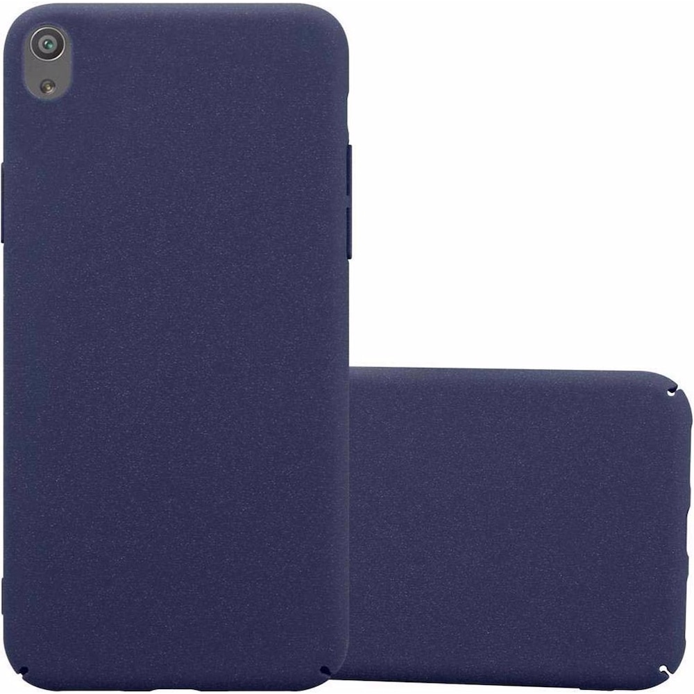 Cadorabo Hard Cover Frosty Cover (Sony Xperia XA), Smartphone Hülle, Blau