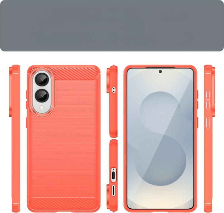 Produktbild Cover-Discount Galaxy S25 Edge - Metall Carbon Look Hülle (Samsung Galaxy S25 Edge)