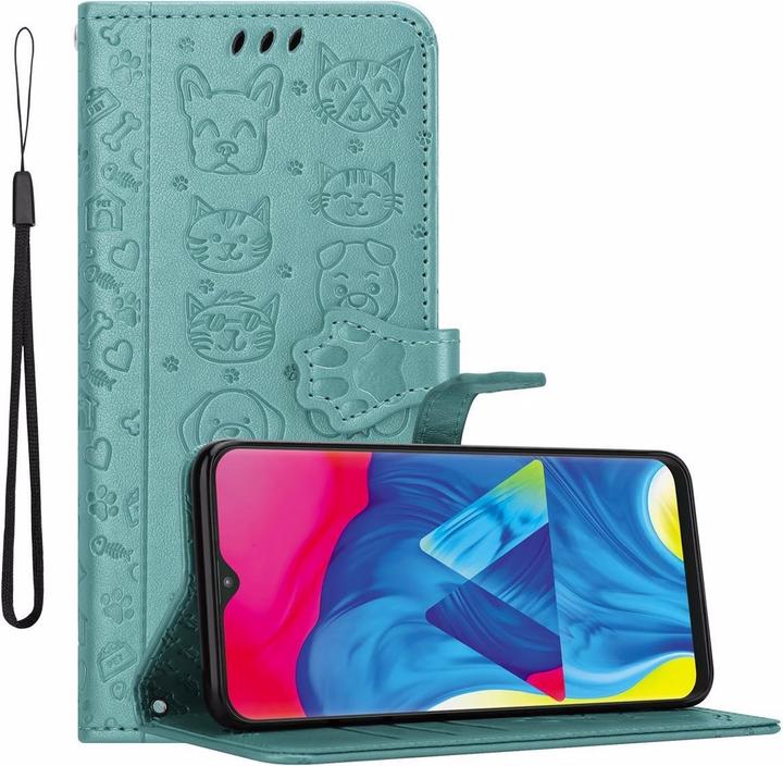 Produktbild Cadorabo Book Hunde & Katzen Cover (HTC One M10, Samsung Galaxy A10)