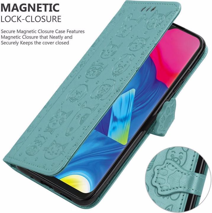 Produktbild Cadorabo Book Hunde & Katzen Cover (HTC One M10, Samsung Galaxy A10)