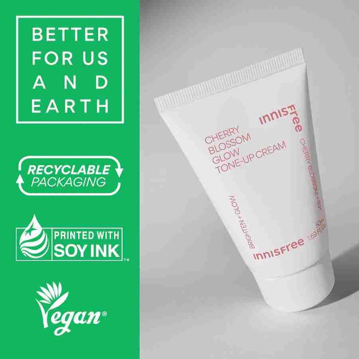Immagine prodotto Innisfree - Crema tonificante Cherry Blossom Glow 50mL (50 ml, Crema 24h)
