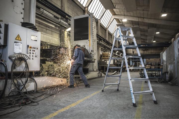 Immagine prodotto Zarges Scala a pioli professionale, anodizzata (Scala doppia, 190 cm)