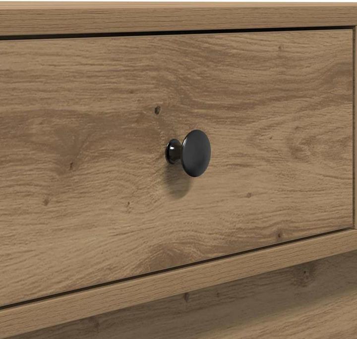 Produktbild VidaXL Couchtisch Eiche Furnier, MDF 90 x 90 x 28 cm Aufbewahrung (90 x 90 x 28 cm)