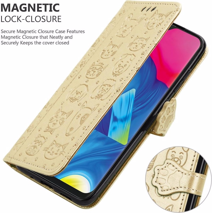 Produktbild Cadorabo Book Hunde & Katzen Cover (Samsung Galaxy A10, Samsung Galaxy M10)