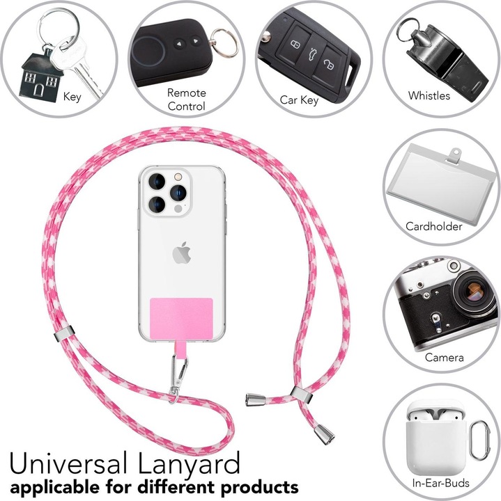 Productafbeelding Nalia Universele mobiele telefoonketting met pad