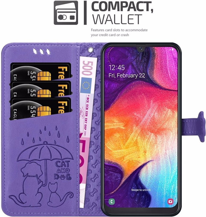 Produktbild Cadorabo Book Hunde & Katzen Cover (Samsung Galaxy A50, Samsung Galaxy A30s, Samsung Galaxy A50s)