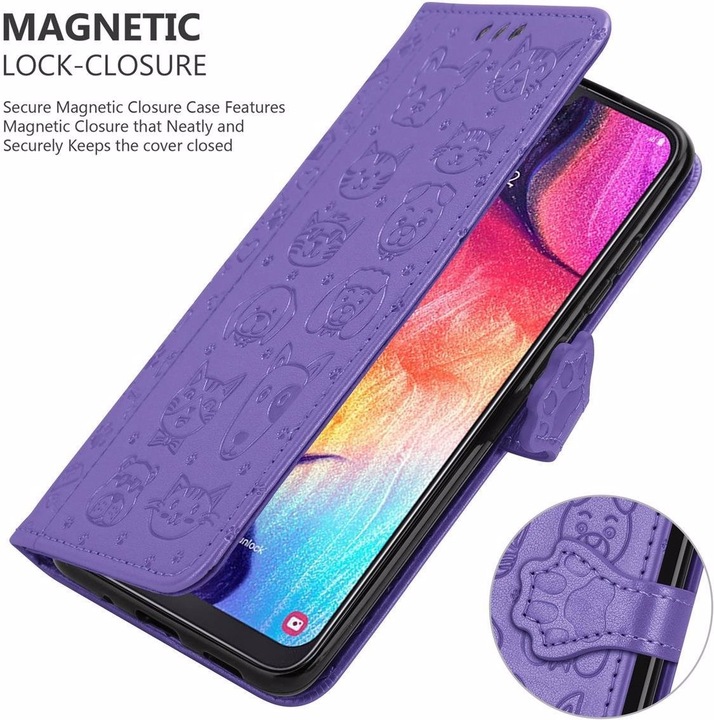 Produktbild Cadorabo Book Hunde & Katzen Cover (Samsung Galaxy A50, Samsung Galaxy A30s, Samsung Galaxy A50s)