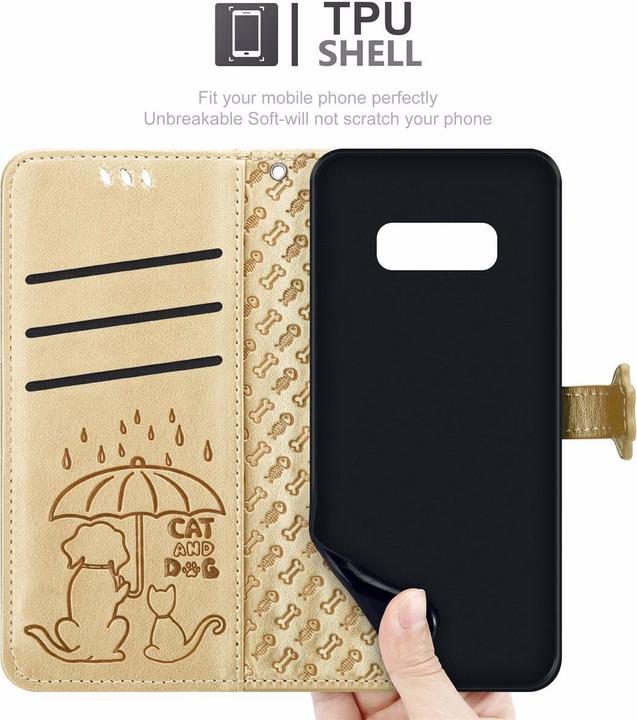 Produktbild Cadorabo Book Hunde & Katzen Cover (Samsung Galaxy S10e)