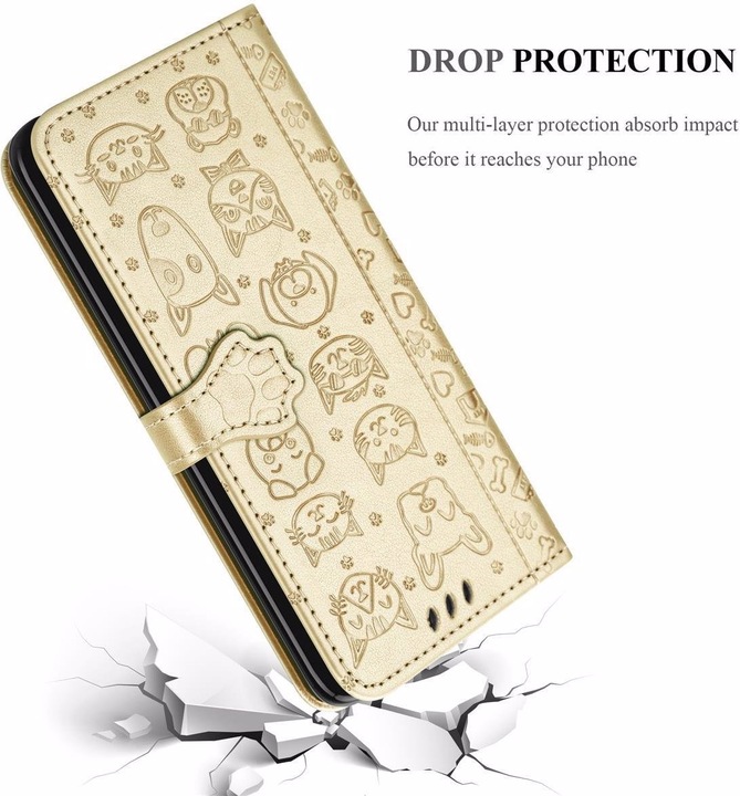 Produktbild Cadorabo Book Hunde & Katzen Cover (Samsung Galaxy S10e)